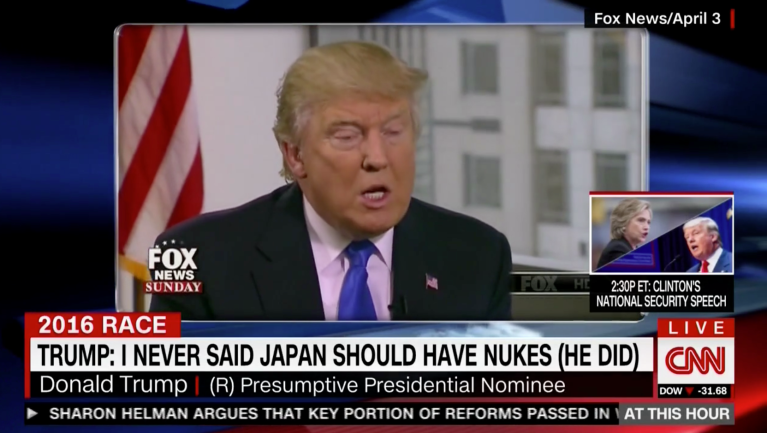 CNN fact-checks Trump with aggressive on-air graphic