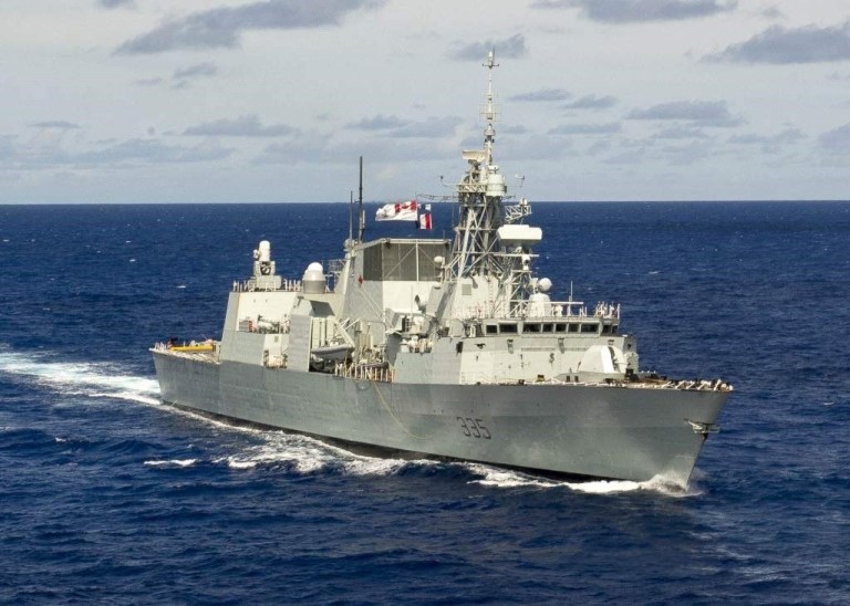 Her Majesty's Canadian Ship Calgary, above, a Halifax-class frigate. Lockheed Martin Canada has been awarded a three-year extension to its contract for support services for the ship and 11 other Halifax-class multi-role patrol frigates. 