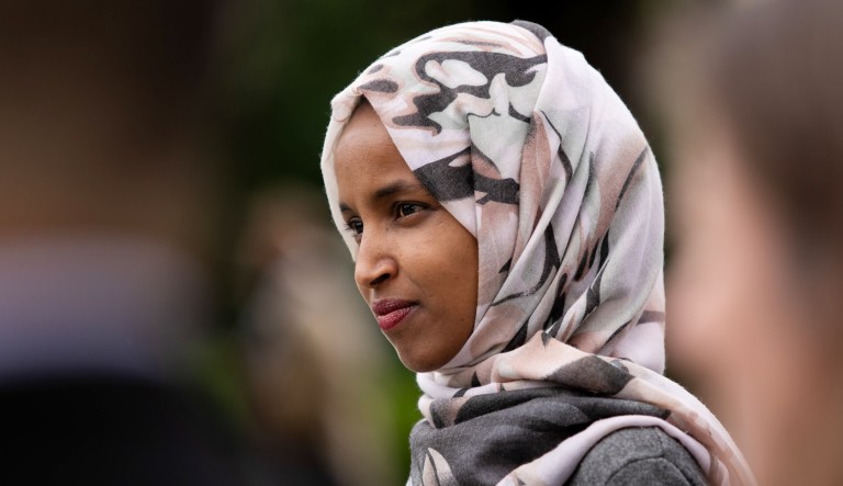 Rep. Ilhan Omar, D-Minnesota, is seen.