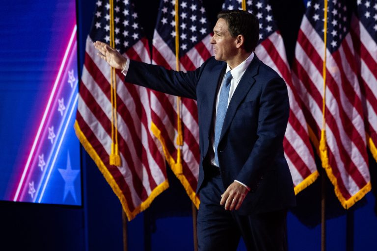 Florida Gov. Ron DeSantis speaks at the Faith and Freedom Coalition's 2023 policy conference in Washington, D.C.