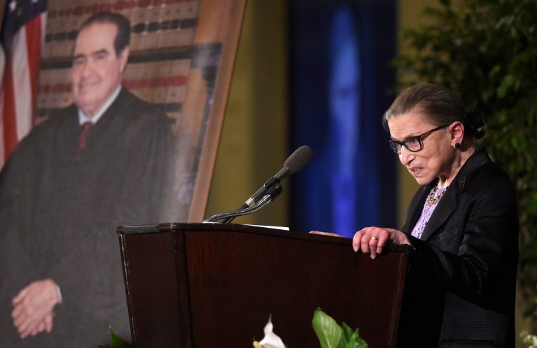 It is absolutely possible to be fast friends with a person who holds totally opposing political beliefs. See: Justice Ruth Bader Ginsburg and her famous friendship with the late Justice Antonin Scalia. (AP Photo/Susan Walsh, Pool)