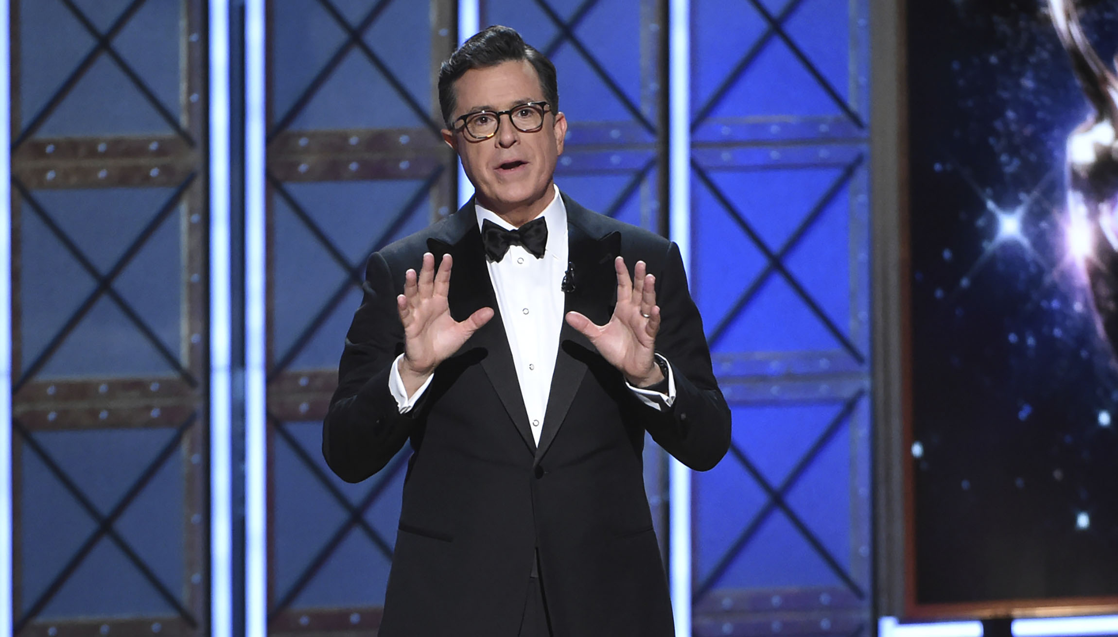 Stephen Colbert to Al Franken: ‘No, it isn’t’ your right as an entertainer to force an unwanted kiss