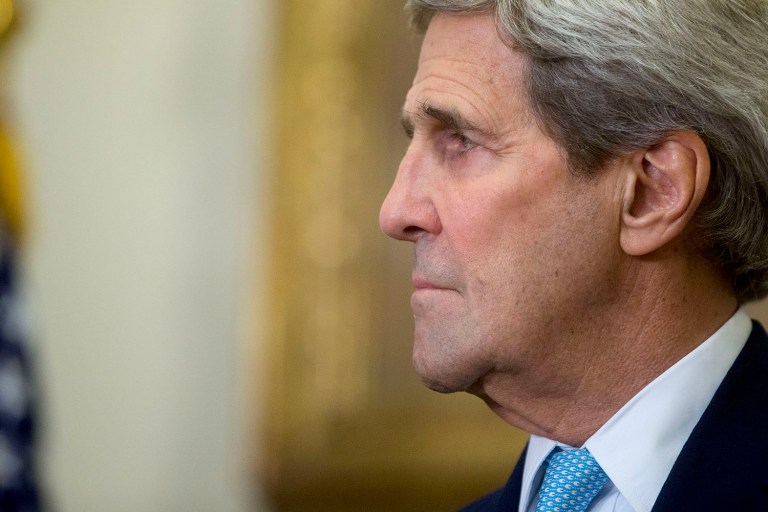 If John Kerry refuses to testify or refer the issue to the Justice Department, he risks being attacked for covering up the issue. (Andrew Harrer/Bloomberg, File)