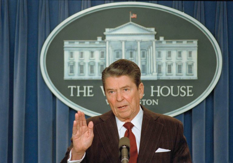 President RonaldÃÂ Reagan's approach to Iraq was ruthless realpolitik: his administration viewed Saddam Hussein as an essential counterweight to Iranian power and backed the dictator in his bloody eight-year war with Iran.ÃÂ (AP/Bob Dougherty)