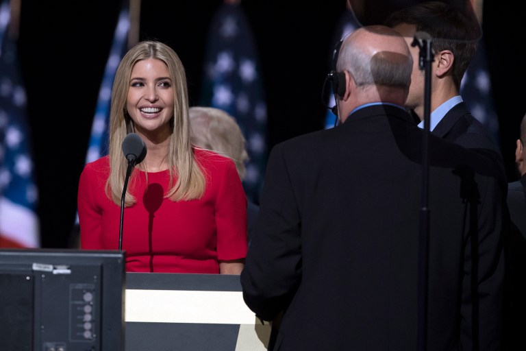 Ivanka Trump was asked if she would ever serve the public. (AP Photo/Evan Vucci)