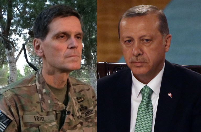 Turkish President Recep Tayyip Erdogan said on Friday that Gen. Joseph Votel should 