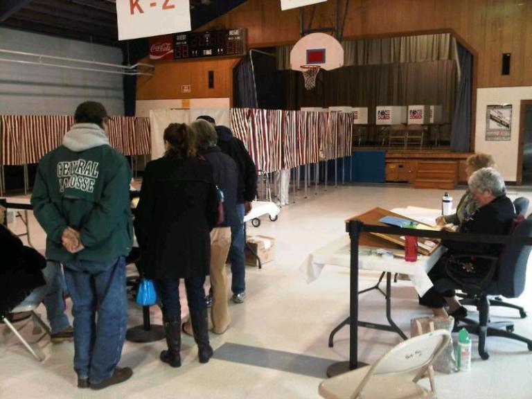 N.H. primary polling place hop stop: Bow