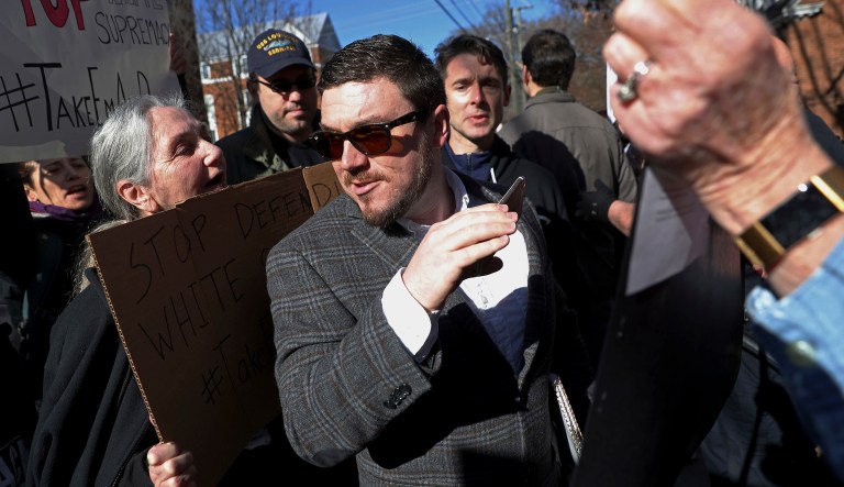 Jason Kessler was the organizer behind a white supremacist rally in Charlottesville, Va., last year that turned deadly. (Zack Wajsgras/The Daily Progress via AP)