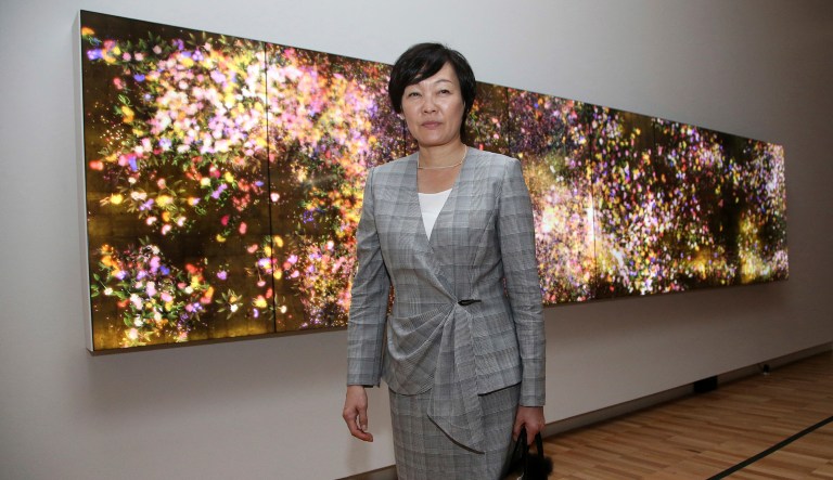 She may have pretended not to know English in order to not speak to Trump. (AP Photo/Rick Rycroft)