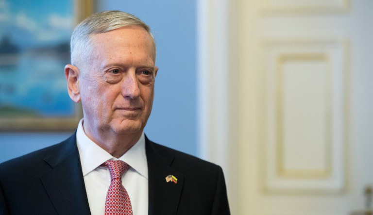 Mattis said the U.S. is working diplomatically to resolve the threat over the North's burgeoning nuclear missile program but its coalition of allies 
