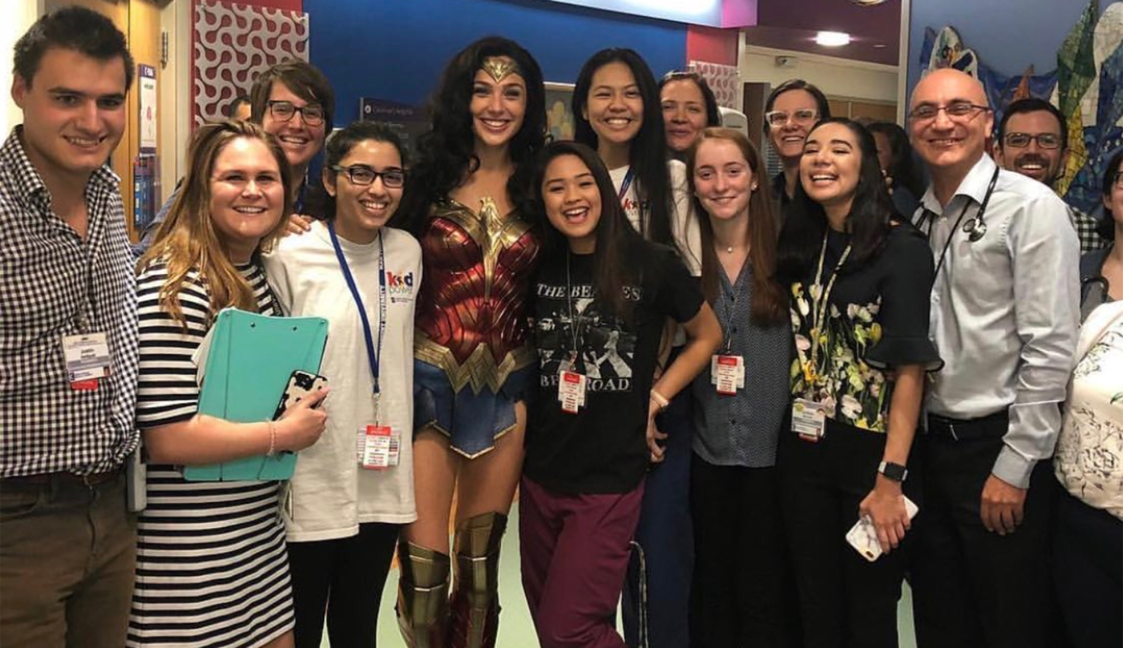 Gal Gadot visits Virginia children’s hospital dressed as Wonder Woman