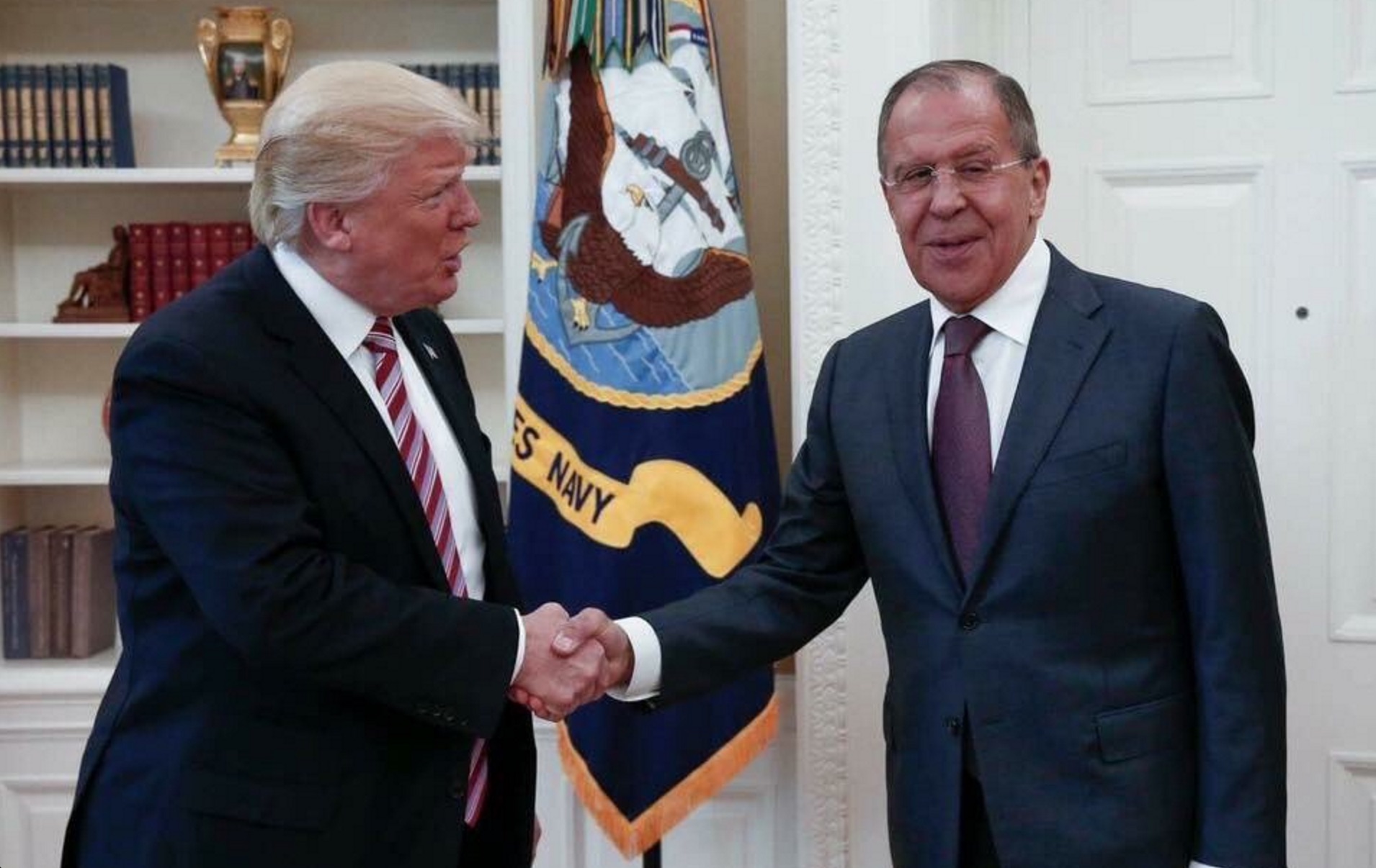 Russians release photos of Trump meeting with ambassador, foreign minister in Oval Office