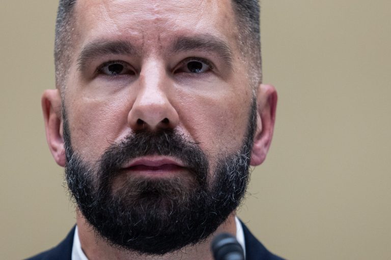 IRS Criminal Investigator Joseph Ziegler, previously known as Whistleblower X, testifies during a House Oversight Committee hearing related to the Justice Department's investigation of Hunter Biden, on Capitol Hill on July 19, 2023. Ziegler said prosecutors recommended charging Hunter Biden with multiple felonies, alleging that the president's youngest son had improperly claimed business deductions.