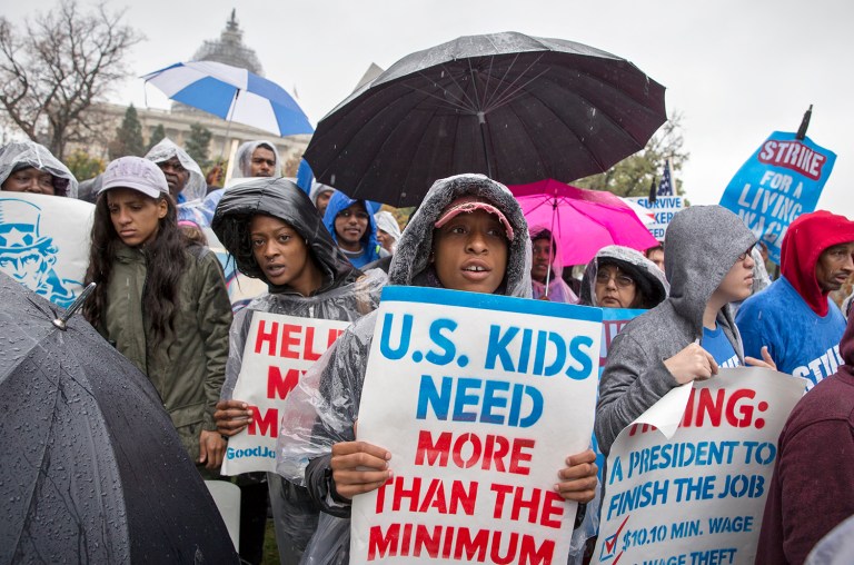 Not only should laid-off workers receive unemployment insurance, President Obama said, but they should also be encouraged to get training for a new job. (AP Photo/J. Scott Applewhite)