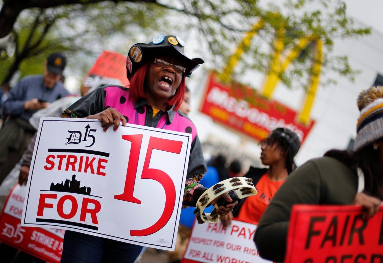 Civil disobedience expected in fast-food pay fight