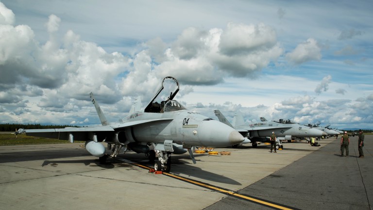The two Third Marine Aircraft Wing single-seat F/A-18 Hornets struck each other in mid-air after departing the Air Station Miramar base on a training mission, according to a report. (U.S. Marine Corps photo by Lance Cpl. Donato Maffin/Released)