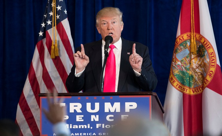 Putting all of the GOP's dirty laundry on display at the convention last week may have helped Republican presidential candidate Donald Trump. (AP Photo/Evan Vucci)