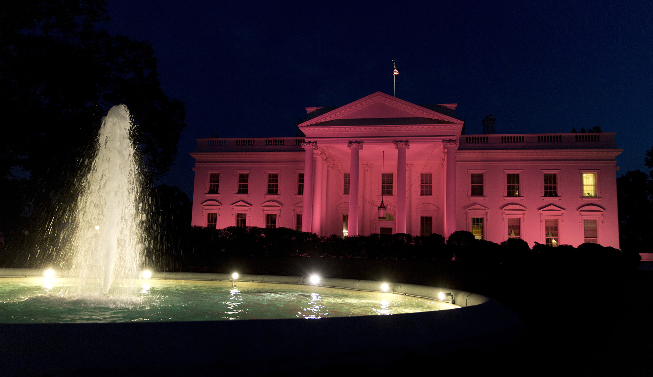 White House to glow pink to highlight National Breast Cancer Awareness Month