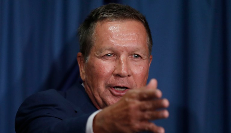 Kasich is rumored to be considering a bid in 2020 for the White House, though publicly he denies having any plans. (AP Photo/Carolyn Kaster)