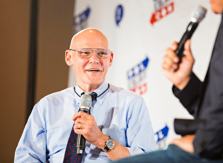 James Carville seen at Politicon 2016 at The Pasadena Convention Center on Saturday, June 25, 2016, in Pasadena, CA. (Photo by Colin Young-Wolff/Invision/AP)