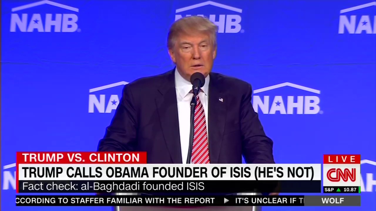 CNN sends Donald Trump an on-screen message