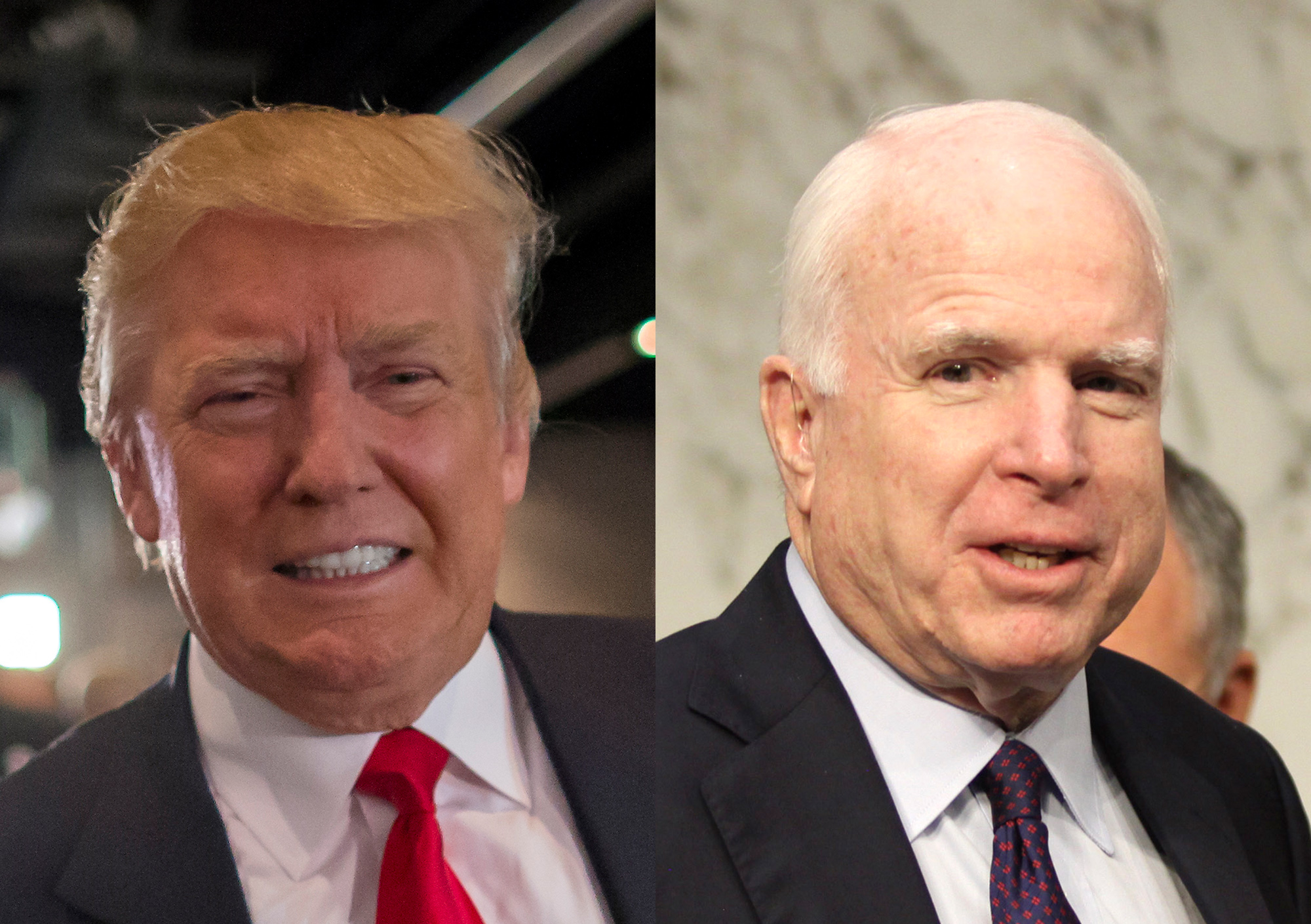 Trump tries to explain but takes more shots at McCain