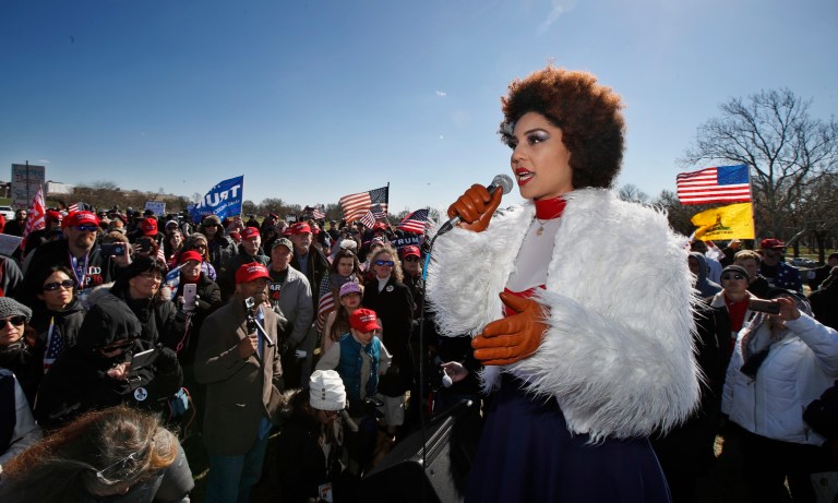 The singer, best known for wearing a 