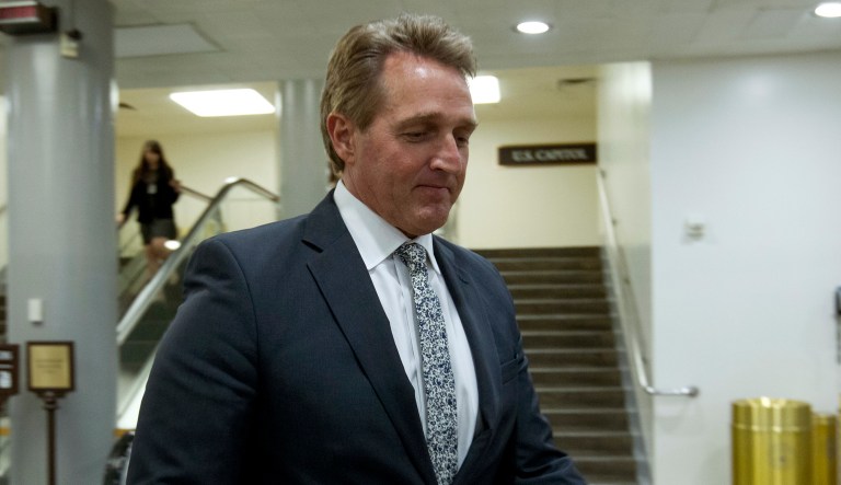 The president originally set the deadline to March 5 as he announced the rescission of the Obama administration's Deferred Action for Childhood Arrivals program. But Sen. Jeff Flake, R-Ariz., is preparing a bill that would extend the deadline. (AP Photo/Jose Luis Magana)