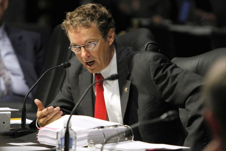 While some view Sen. Rand Paul, R-Ky., as a libertarian populist, he doesn't use the phrase himself. (AP File)