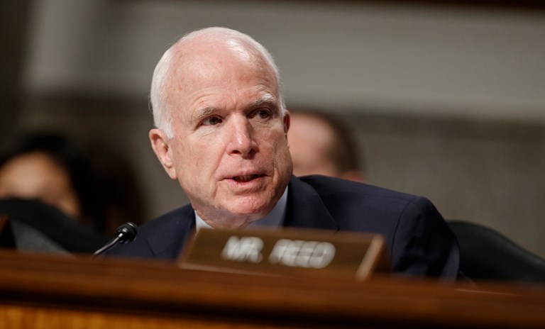 en. John McCain said definitively on Wednesday that the U.S. will not bring back torture interrogation techniques. (AP Photo/Evan Vucci)