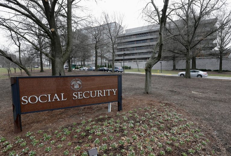   FILE - This Jan. 11, 2013 file photo shows the Social Security Administration's main campus in Woodlawn, Md. Congressional investigators say Social Security has made more than $1 billion in improper disability payments to people who had jobs when they were supposed to be unable to work. In a report issued Friday, the Government Accountability Office estimated that 36,000 workers got improper payments from December 2010 to January 2013. (AP Photo/Patrick Semansky, File)  