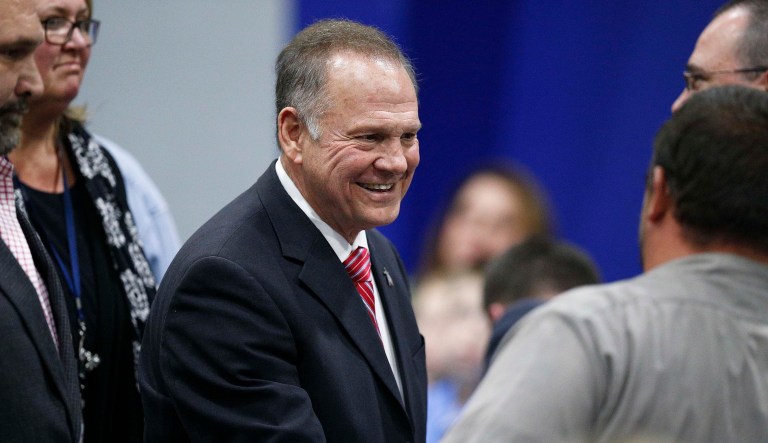 The Shelby County Republican Executive Committee passed a resolution supporting Roy Moore, and another county GOP committee in Alabama reportedly did something similar. Both pledges of support come prior to the Alabama Republican Steering Committee's Wednesday meeting to discuss the fate of Roy Moore as the GOP candidate, according to the Alabama Political Reporter. (AP Photo/Brynn Anderson)