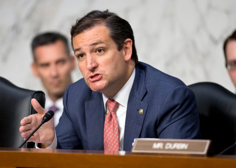 Sen. Ted Cruz, R-Texas, reacted to Russian President Vladamir Putin's New York Times op-ed published Thursday cautioning Americans against believing in American exceptionalism. (AP Photo/J. Scott Applewhite, File)