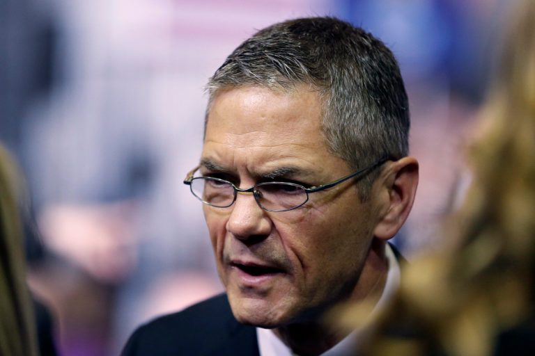 For the first time since April 2013, Democratic candidate for Michigan governor Mark Schauer leads incumbent Republican Gov. Rick Snyder. (AP Photo/Carlos Osorio)