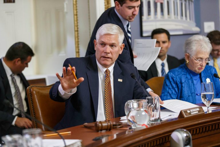 House Rules Committee Chairman Pete Sessions, R-Texas, works on the creation of a special select committee to investigate the attack on the U.S. diplomatic outpost in Benghazi, Libya, in May.(AP Photo/J. Scott Applewhite)