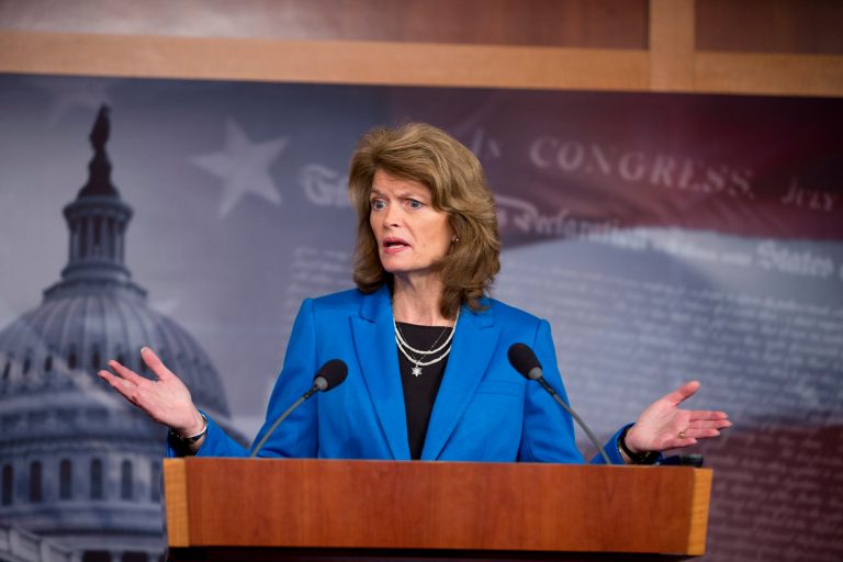 Sen. Lisa Murkowski of Alaska, the top ranking Republican on the Senate Committee on Energy and Natural Resources.  (AP Photo/J. Scott Applewhite)