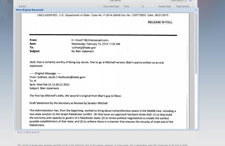 Hillary Clinton email: ‘Well, that is certainly worthy of being top secret’