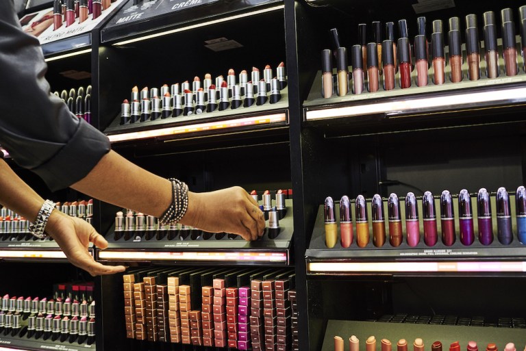 An employee assists a customer with MAC Cosmetics Inc. lipstick at an Ulta Beauty Inc. store in New York, U.S., on Thursday, May 31, 2018. Ulta reported late ThursdayÂ that its comparable sales rose 8.1 percent in the first quarter fromÂ a year earlier. The increase was driven by all the right things: A booming 48 percent increase in digital sales,Â as well as 5.1 percent growth in transactions and a 3 percent increase in average ticket. Photographer: Gabby Jones/Bloomberg