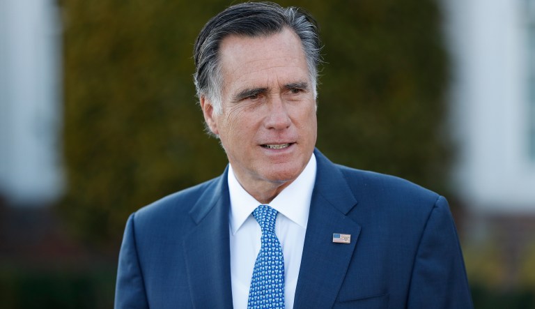 "I join the people of Utah in thanking my friend, Senator Orrin Hatch for his more than forty years of service to our great state and nation," Romney wrote on Facebook. (AP Photo/Carolyn Kaster)