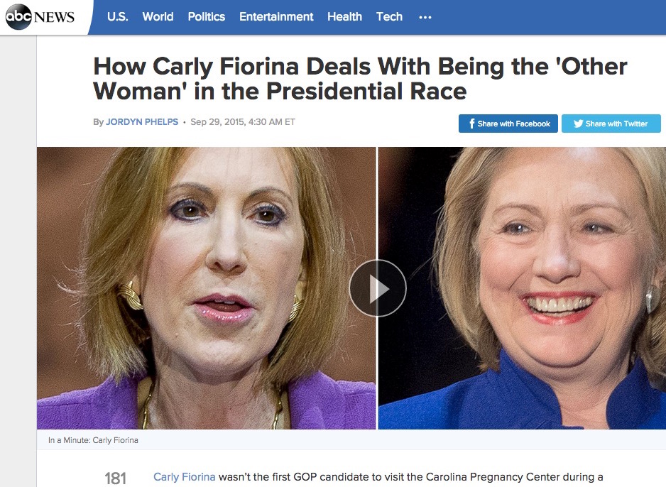 ABC News dubs Fiorina ‘the other woman’