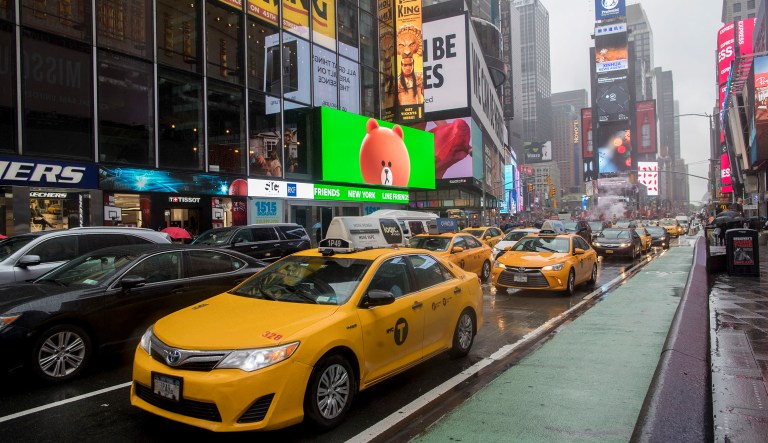 The office of New York City Mayor Bill De Blasio is dismissing those reports by saying police are enforcing the designated activity zones and that a more active patrol of Times Square has driven down crime in the area. (AP Photo/Mary Altaffer)