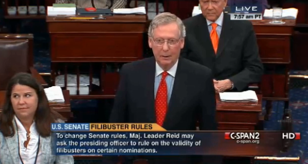 VIDEO: Mitch McConnell makes a filibuster joke at Obamacare’s expense