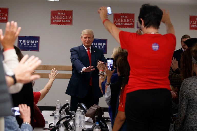 The report also found that Trump's preferred news source was Twitter itself. (AP Photo/ Evan Vucci)