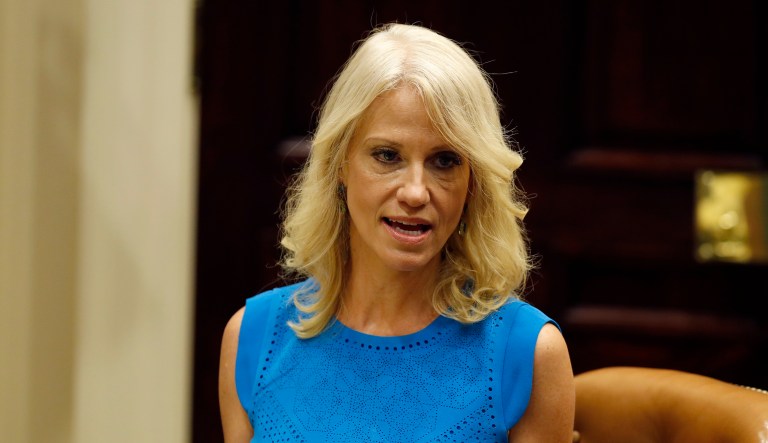 Kellyanne Conway, senior White House adviser, said Friday she supports President Trump's right to defend himself from being 