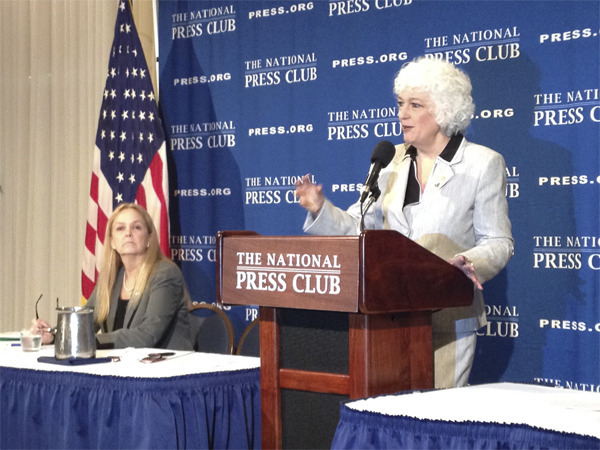 Two immigration judges, Denise Noon Slavin, left, and Dana Leigh Marks, are seeking to have their courts delinked from Justice and made independent like other court systems.