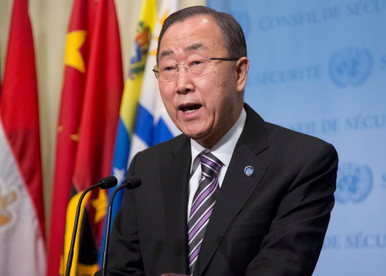 United Nations Secretary General Ban Ki-moon condemned North Korea's claim that it successfully tested a nuclear weapon. (AP Photo/Bebeto Matthews)