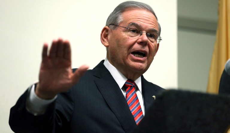 It caps a week of victories for Sen. Bob Menendez, who relinquished his role as ranking member of the committee when the Justice Department brought charges against him in 2015. (AP Photo/Mel Evans)