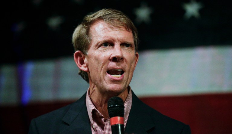 Rich Hobson (pictured above), who has worked for Roy Moore for since 2000 and recently acted as Moore's campaign manager, will challenge Rep. Martha Roby of Alabama in this year's Republican primary. (AP Photo/Brynn Anderson, File)