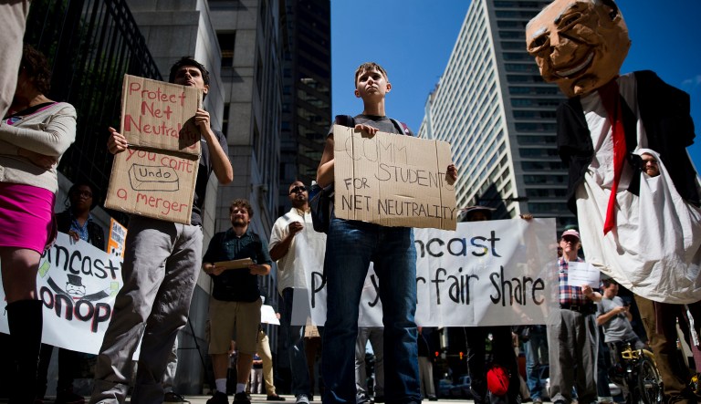 In the lead up to a potential December vote on restoring Internet freedom at the FCC's open meeting, there has been an uptick in events, congressional hearings, and commentary. (AP Photo/Matt Rourke)