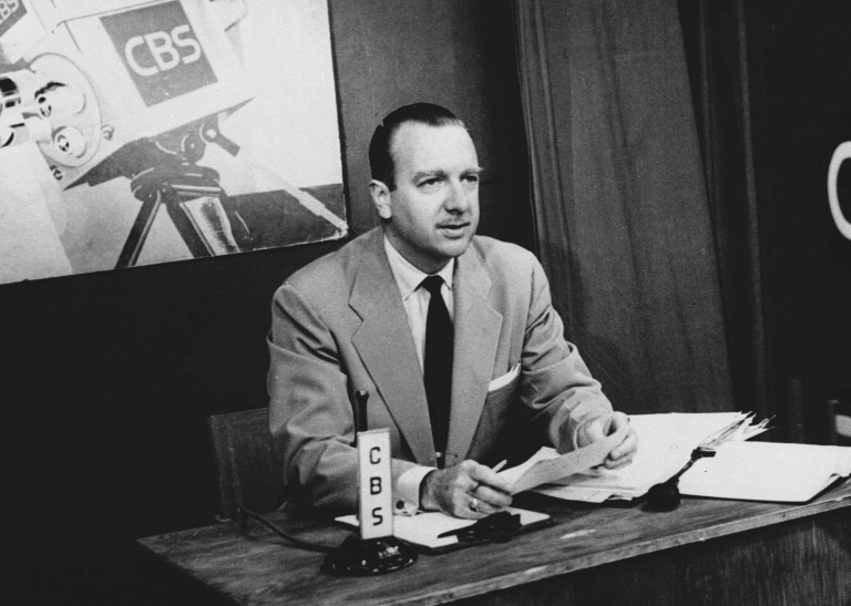   FILE - This July 1, 1952 file photo provided by CBS shows TV Washington newsman Walter Cronkite. In 